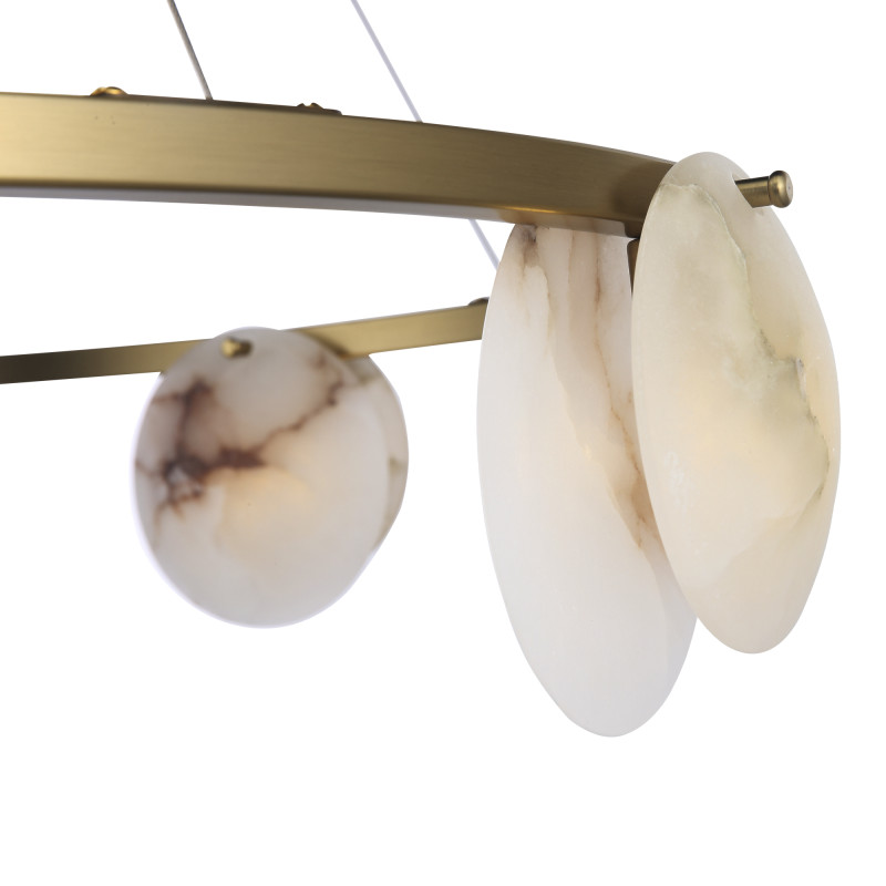 Светильник  подвесной CLAM 8*G9*5W 4000K ST LUCE SL1520.303.08 латунь