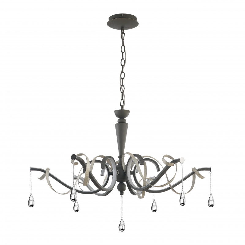 Подвесная люстра Favourite Castro 2592-6P, D780*H555/1725, матовый черный