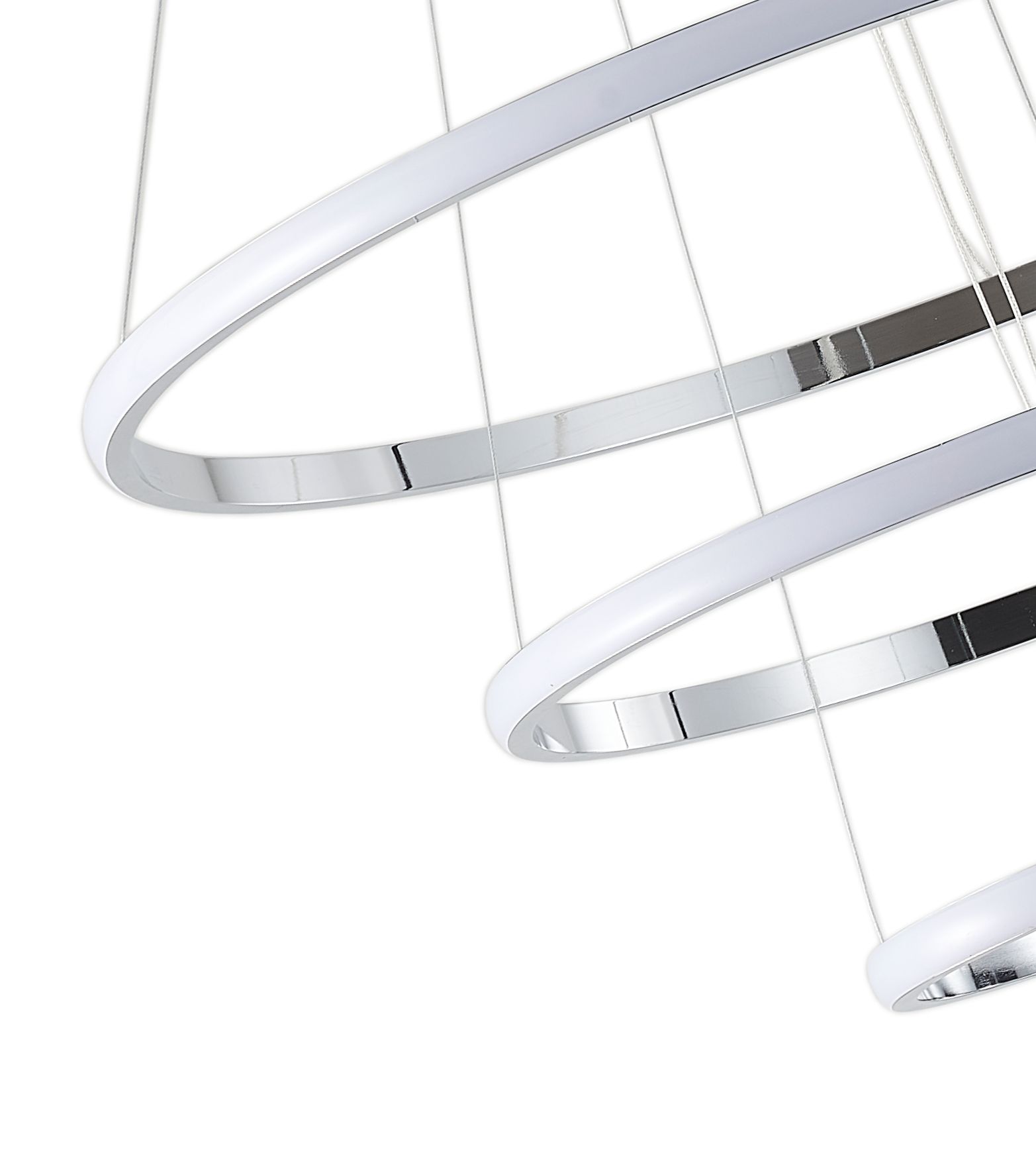 Светильник подвесной 20/40/60 см, LED 75W 4000K хром Zortes Ringolight ZRS.33322.75C