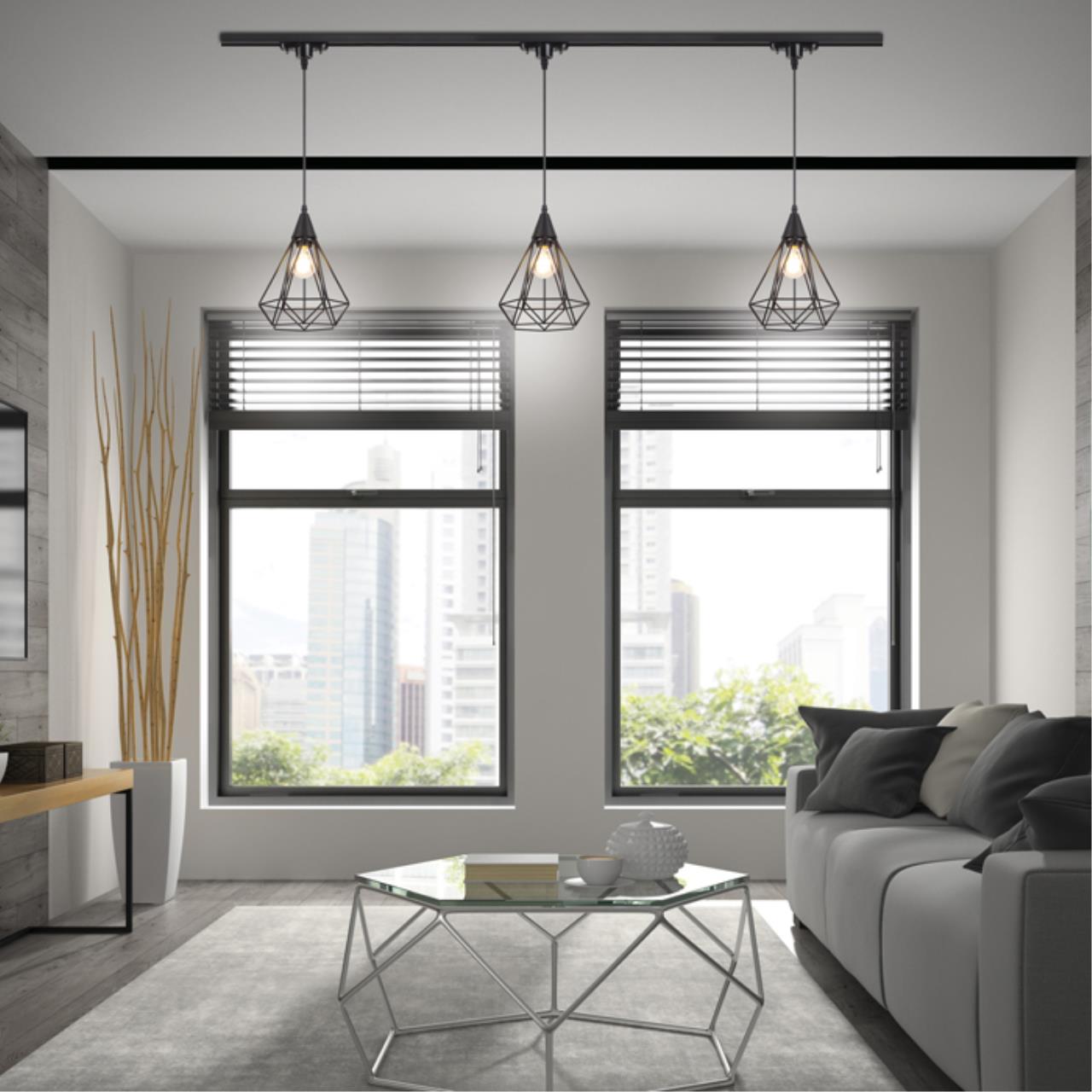 Трековый светильник Novotech Zelle 370421, черный, 27x20.5x20.5см, Е27, 50W