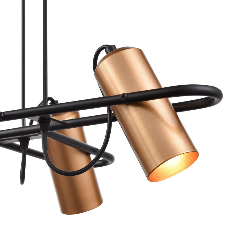 Подвесной светильник 60*60*130 см, 4*E14 черный Vele Luce Pacifico VL5804P04