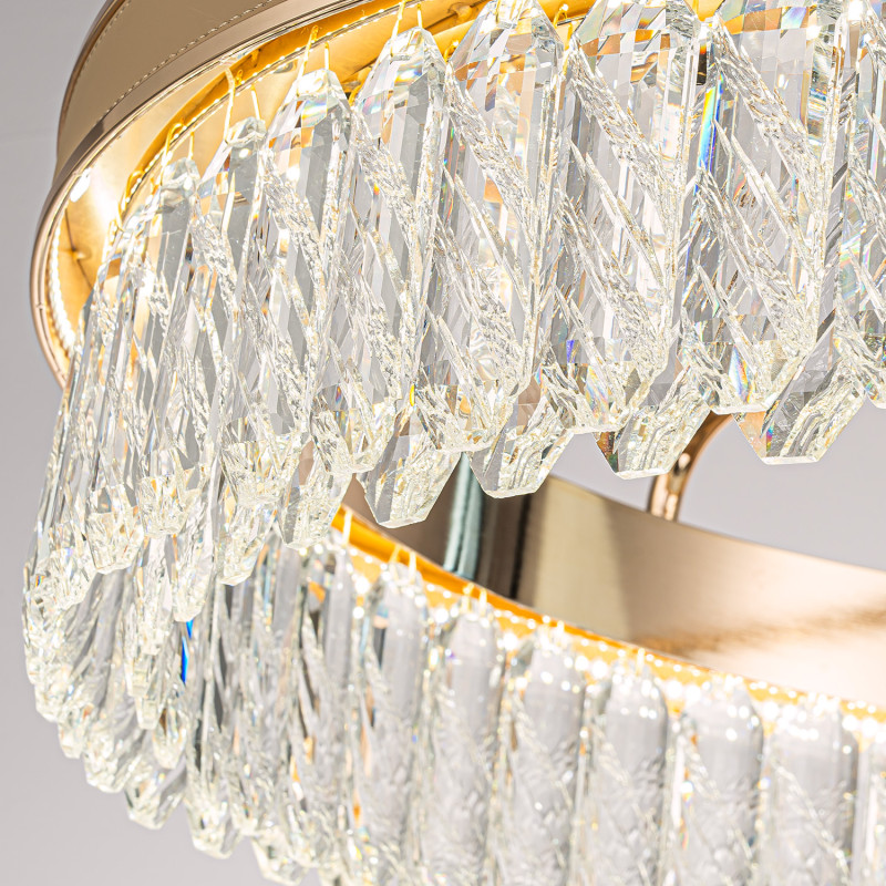 Подвесная люстра 60*116,5 см, 1*LED, 60W, 3000-6000К, Favourite Visconte 4304-6P латунный