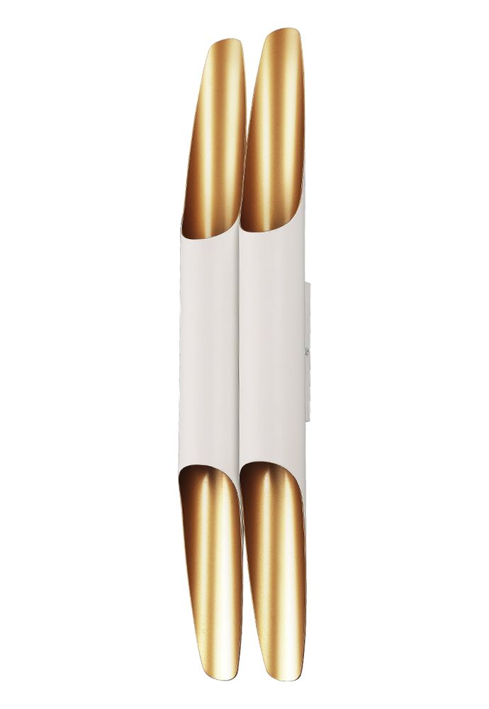 Бра 12**60-60 см, 4*GU10*50W, Crystal Lux Sonata CLT 332W4-V2 WH-GO, Белый/Золото