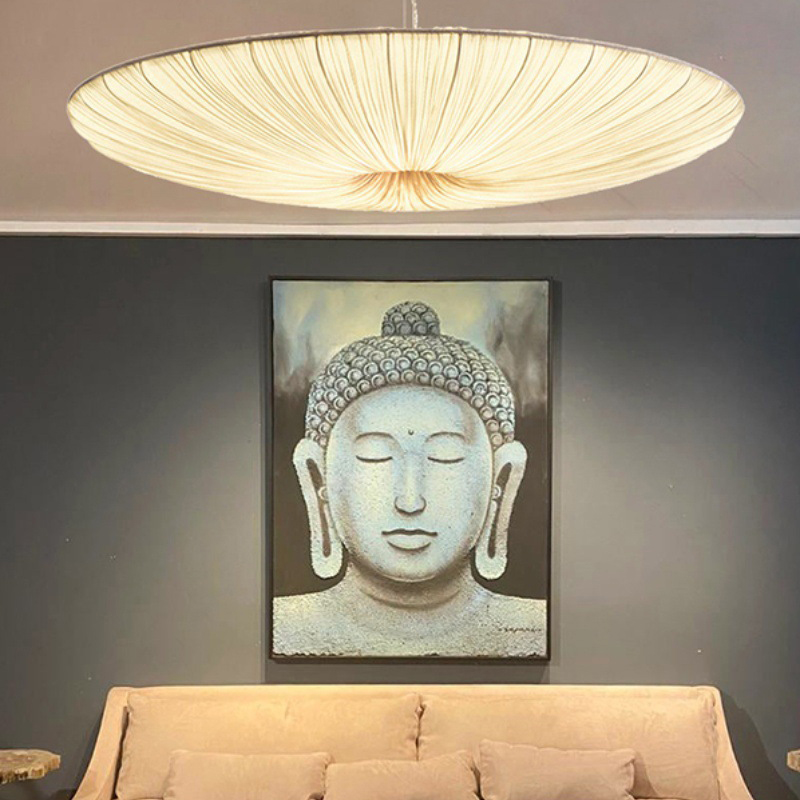Подвесная люстра Aqua Creations Lighting round D100 100*100*15 см, 1*E27*60W, ImperiumLoft 108168-28, Белый
