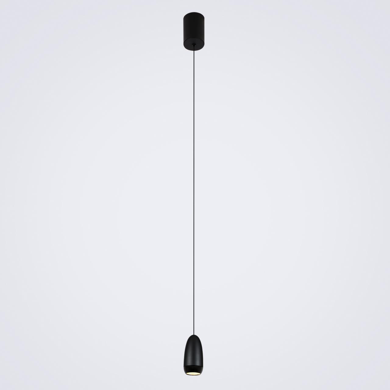 Подвесной светильник 11*5,5*200 см, LED 5W, 4200K, Черный LED4U L8756-1 GR