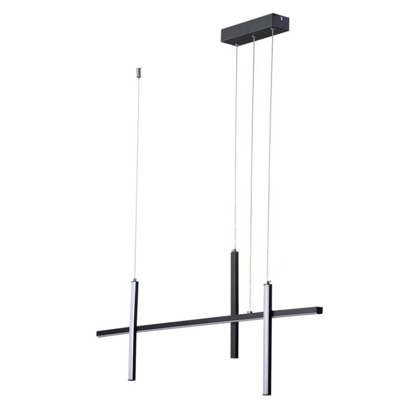 Светодиодный светильник 100 см, 32W, 3000K, Odeon Light VETTA 6606/32L, черный