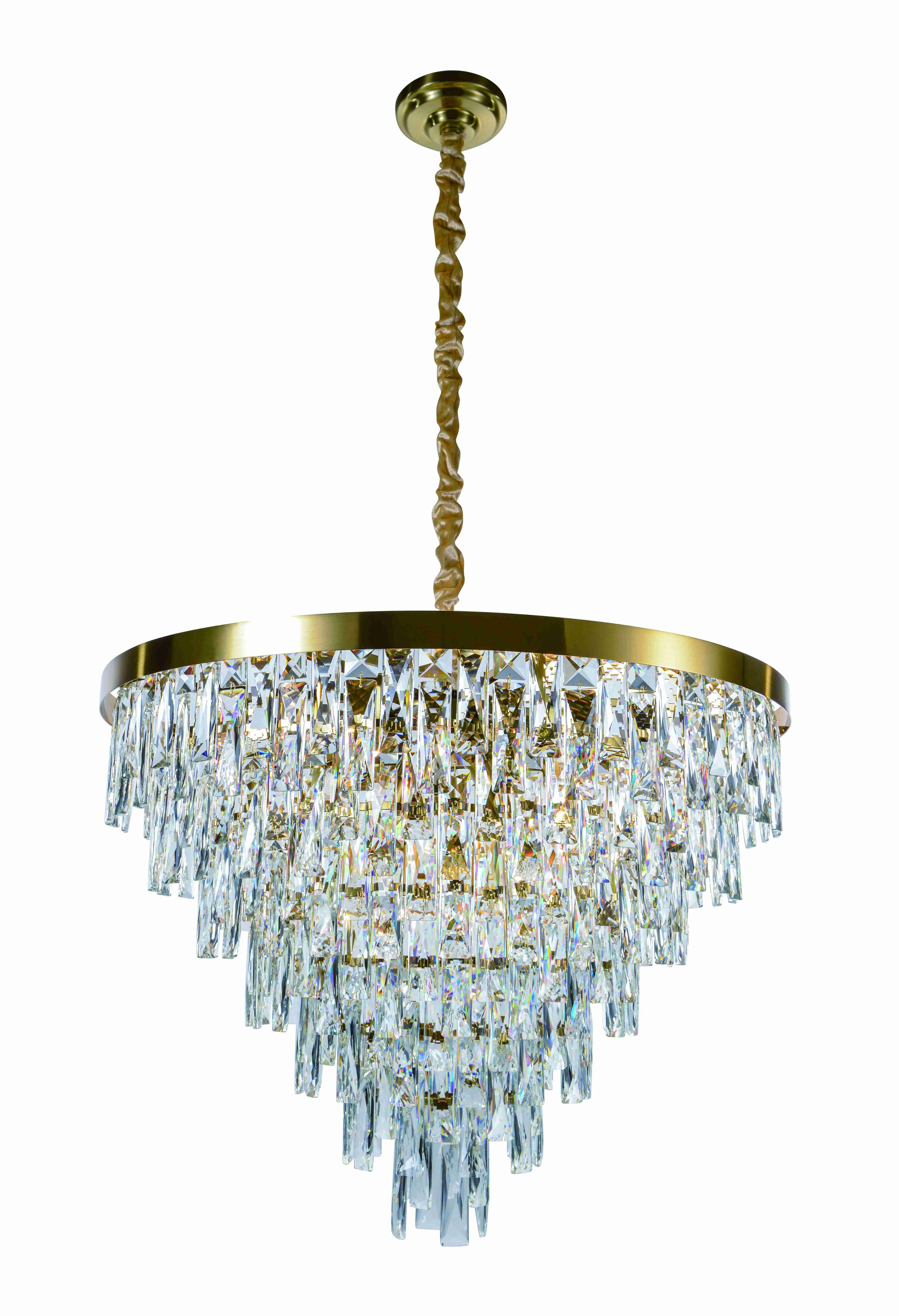 Люстра  800*600, 18*E14, 40W NewRgy Cristallo 5729P/18A PLATING BRASS+CLEAR, PLATING BRASS+CLEAR