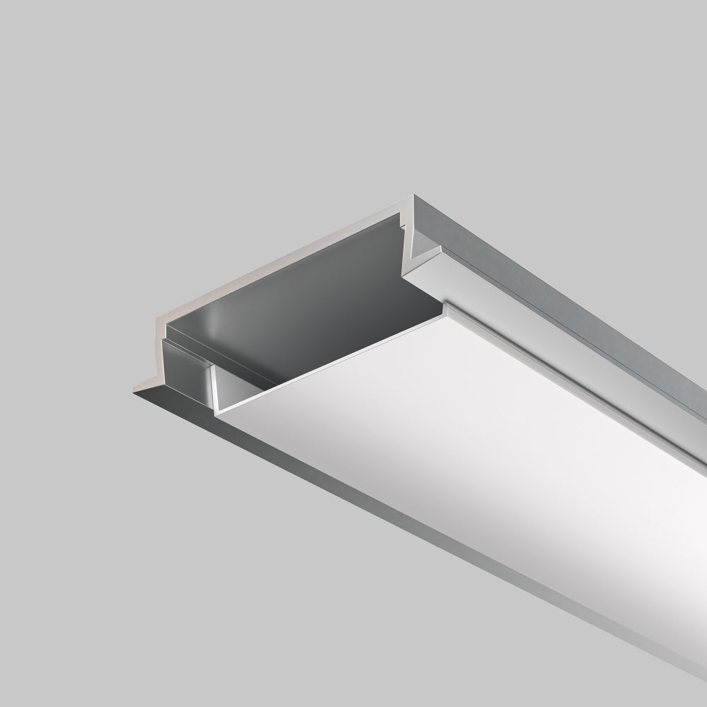 Алюминиевый профиль встраиваемый с накладным фланцем 30x6 (Серебро, 2 м), ALM-3006-S-2M 632018 Maytoni