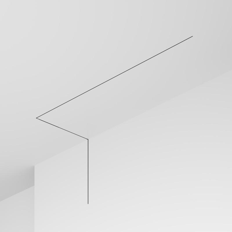 Шинопровод встраиваемый 100*5*1,5 см, Maytoni Technical  Busbar trunkings Levity TRX184-131B черный