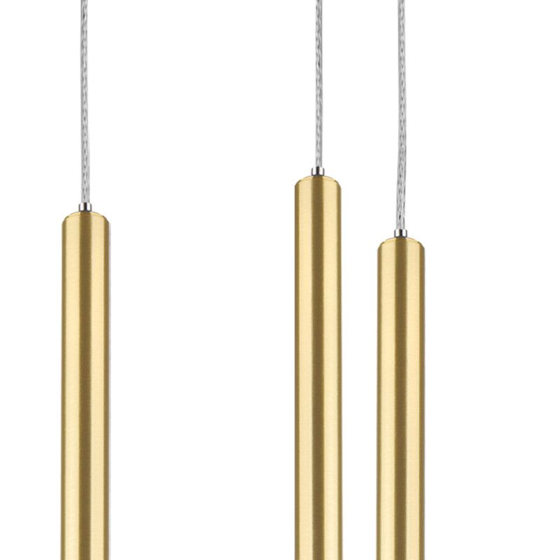 Подвесная люстра *34*41-121 см, *LED*25W, 4000K, Lightstar Tubo L5T747143, золотой
