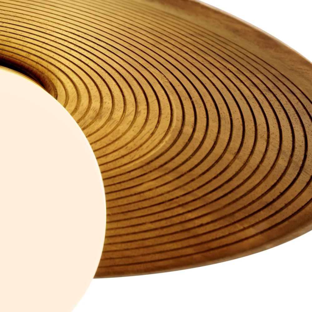 Подвесной светильник 40 см, Freya Albero FR5589PL-01T1, латунь-дерево