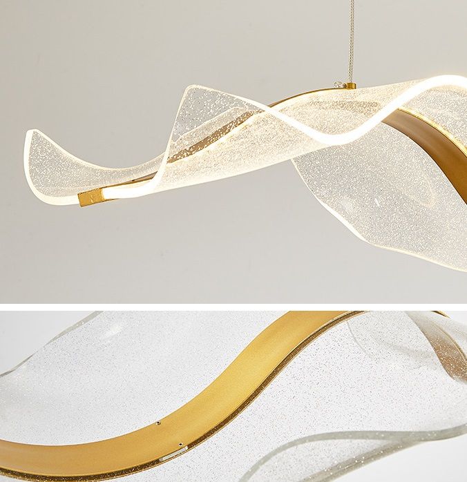 Светильник подвесной ElegantLight DZN-13501 ЗОЛОТО  D1000*300/H1000/1/LED/40-60W звёздное небо SPRAY 24-09