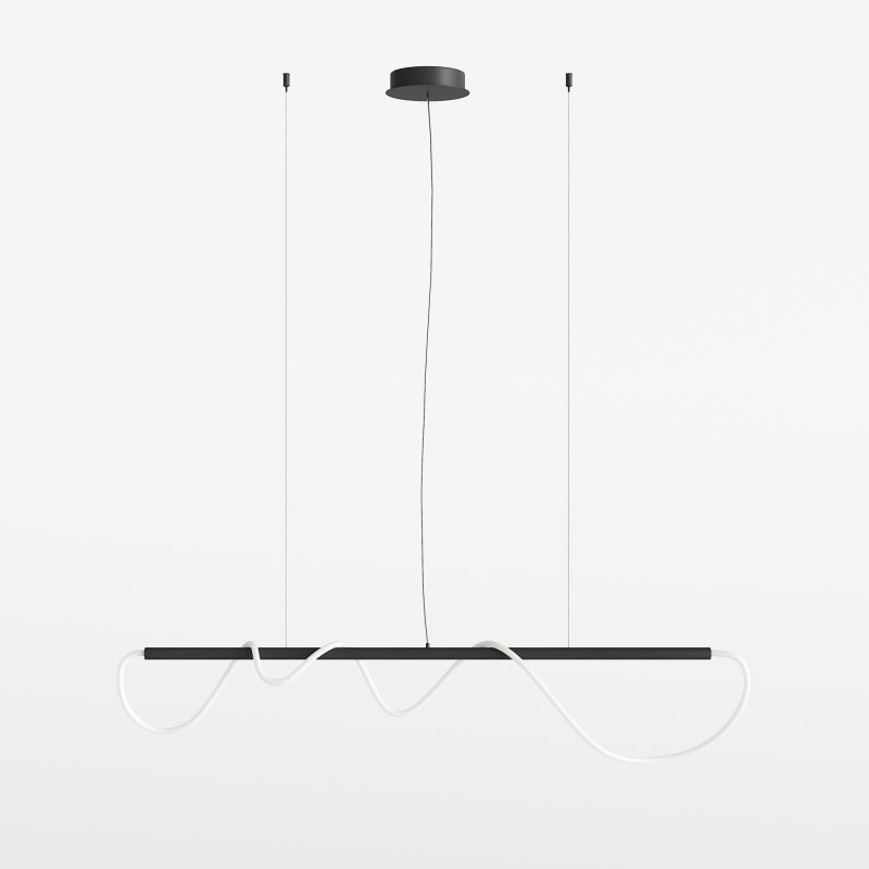 Подвесной светильник 18*140 см, LED 43W, 3000К, Черный Maytoni Tau MOD146PL-L30B3K