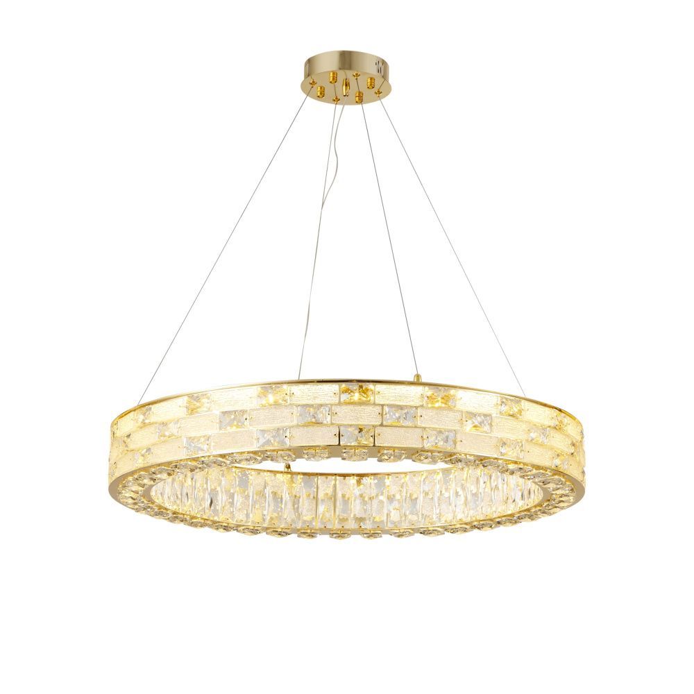 Люстра Ø800 x H120, мм, 166W 4000K, H GOLD (Золото) NewRgy E75-ф800*H120 H GOLD