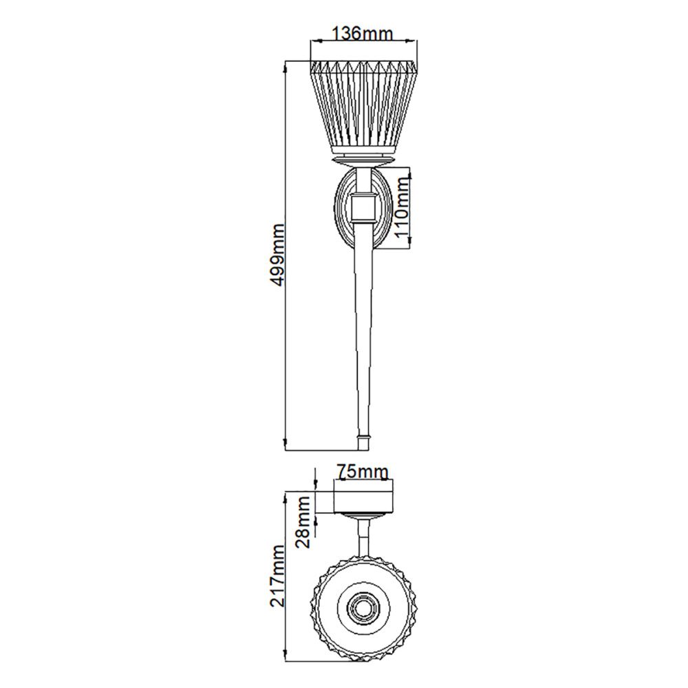 Бра для ванных комнат Elstead Lighting, арт. BATH-AGATHA-BN