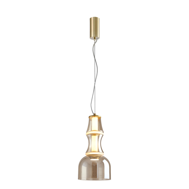 Подвесной светильник 26*180 см, LED, 12W, 4000К, Favourite GAUDI 4242-2P латунный