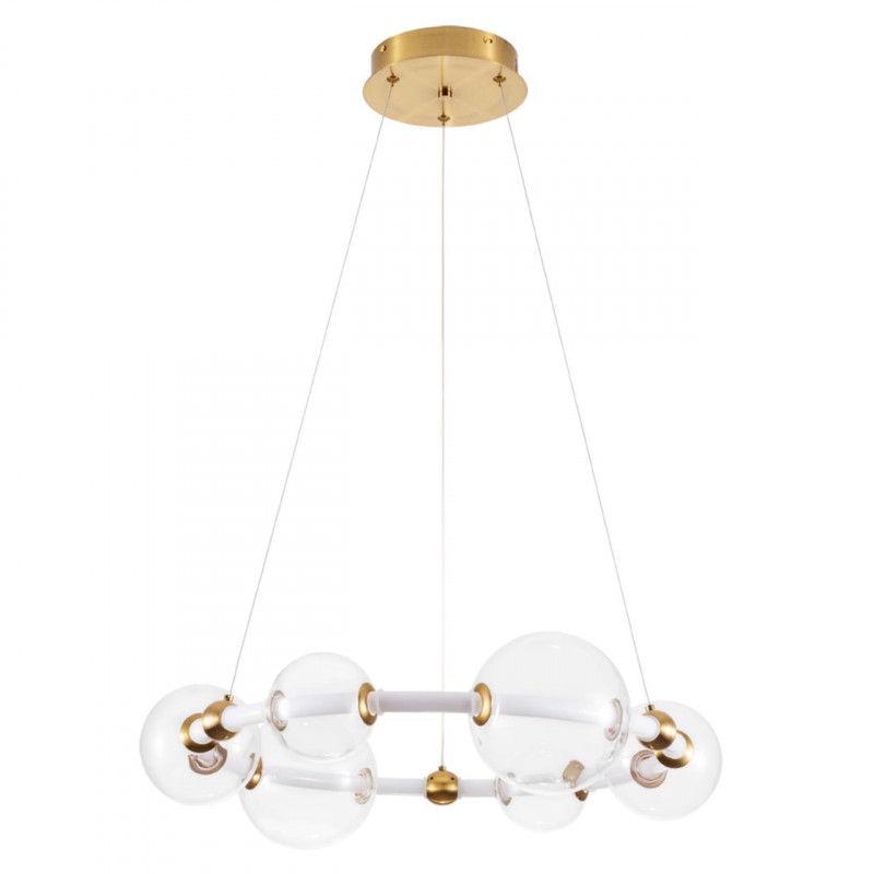 Светодиодный светильник 60 см, 30W, 3000K, Arte Lamp Crocus A2780LM-30PB, полированная медь