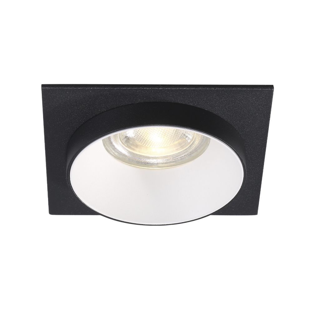 Светильник встраиваемый Crystal Lux CLT 044C1 WH-BL-BL черный/белйы, вр 6,2 см