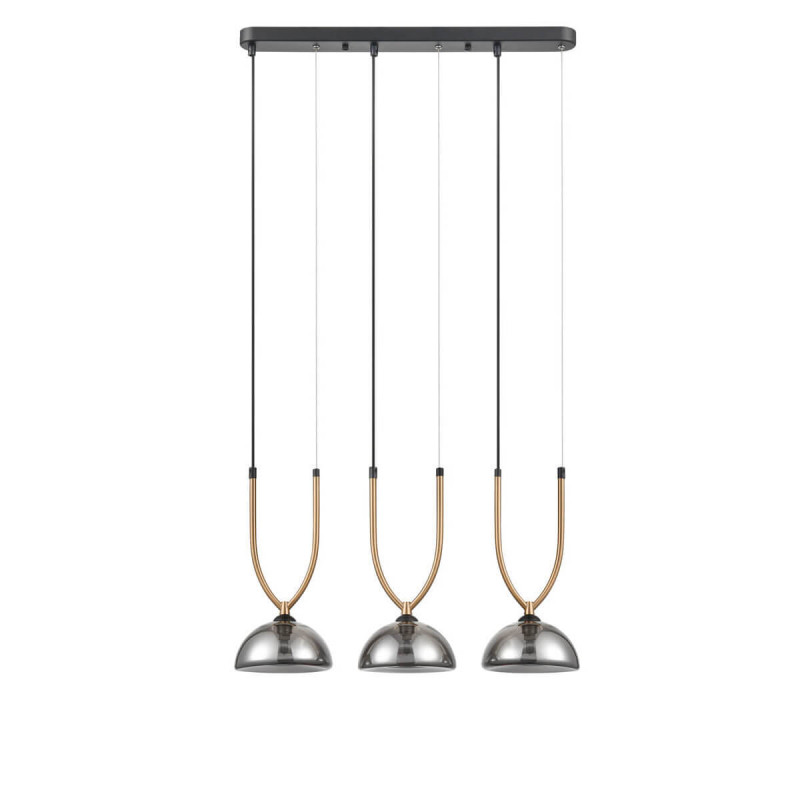 Подвесной светильник 16*58*157 см, 3*G9 черный, золото Vele Luce Astiy VL5434P03