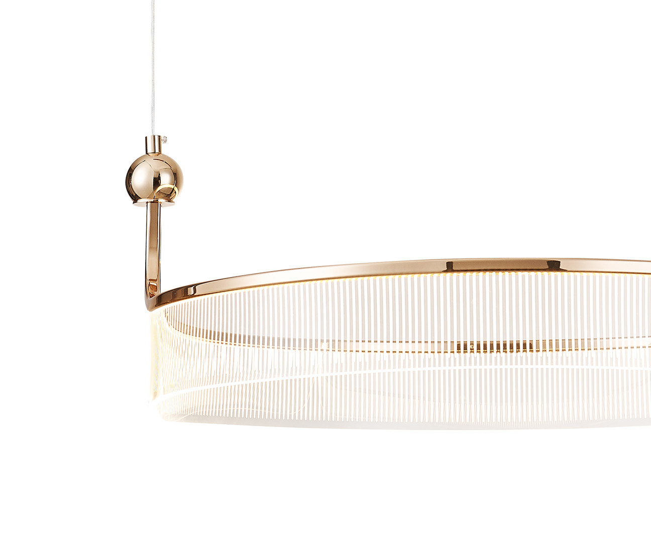 Светильник 80 см, 52W, 3000K, Kink Light 08045-80,37, золото