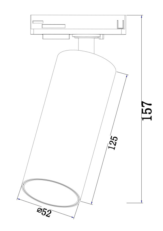 Трековые светильники Maytoni Track Lamps TR021-1-12B4K, 12W LED, 4000K, черный