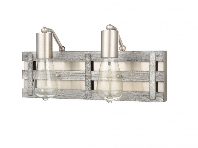 Бра 12*41*19 см, 2*E27 античный серый Vele Luce Shield VL6385W02
