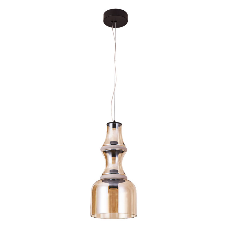 Подвесной светильник 23 см, 23W, 3000K, Divinare Volturn 1243/17 SP-22, черный