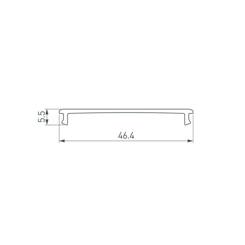 Экран Arlight 036356 200*4,4*0,5 см. Цена указана за 2 метра. Продается кратно 2 метрам.
