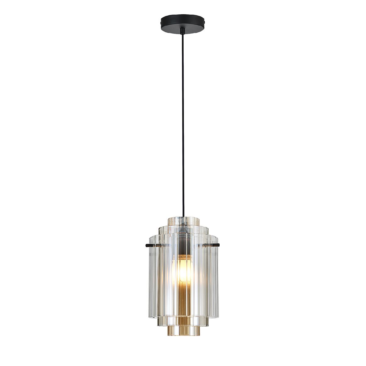 Подвесной светильник 17,6*17,6*27,5-178 см, 1*40W, E14  Indigo Brandy 11054/1P Cognac