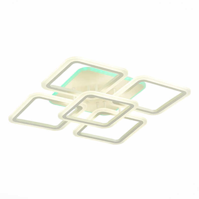 Светильник потолочный 56*56 см,  150W 3000-6000K EVOLUCE QUTRO SLE200452-05RGB Белый
