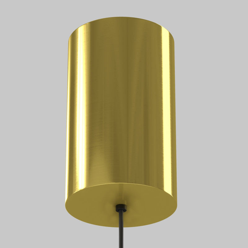 Подвесной светильник 12*12*16,4 см, LED, 12W, 3000К, Maytoni Technical Glare P102PL-12W3K-BS латунный