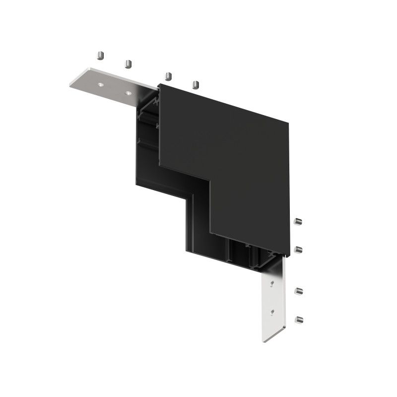 Соединитель для шинопровода 8,5*8,5*5 см, Denkirs SMART 48V BASE | СМАРТ 48V БЕЙС TR8518-BK, черный