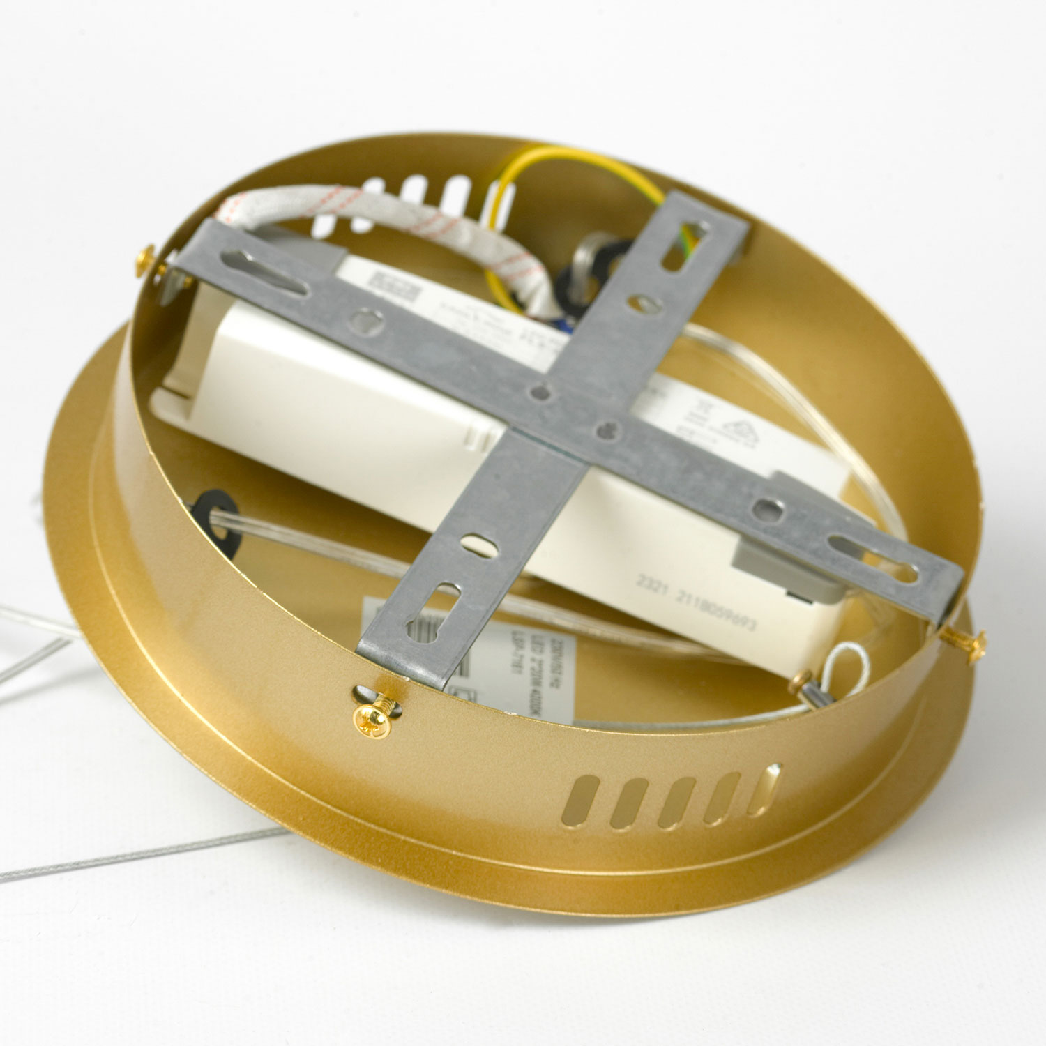 Люстра подвесная 60*150 см, 2*LED*20W 4000K матовое золото Lussole Bradford LSP-7161