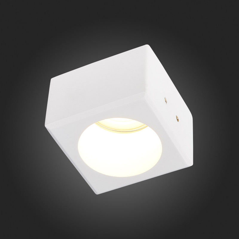 Встраиваемый светильник из гипса 8*8 см, 50W, ST LUCE ST252.508.01 Белый