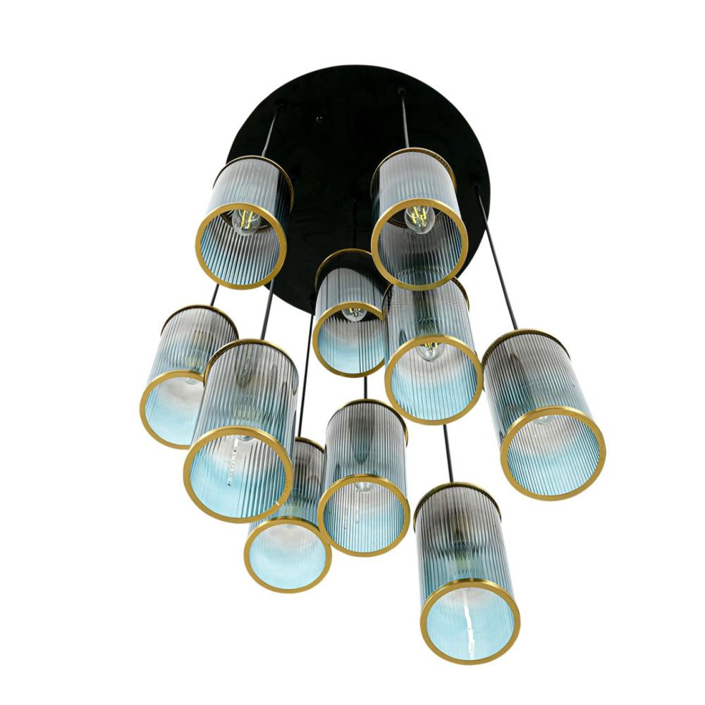 Люстра 50*50*273-273 см, 10*E14*40W, Lumion Murano 8401/10, черный