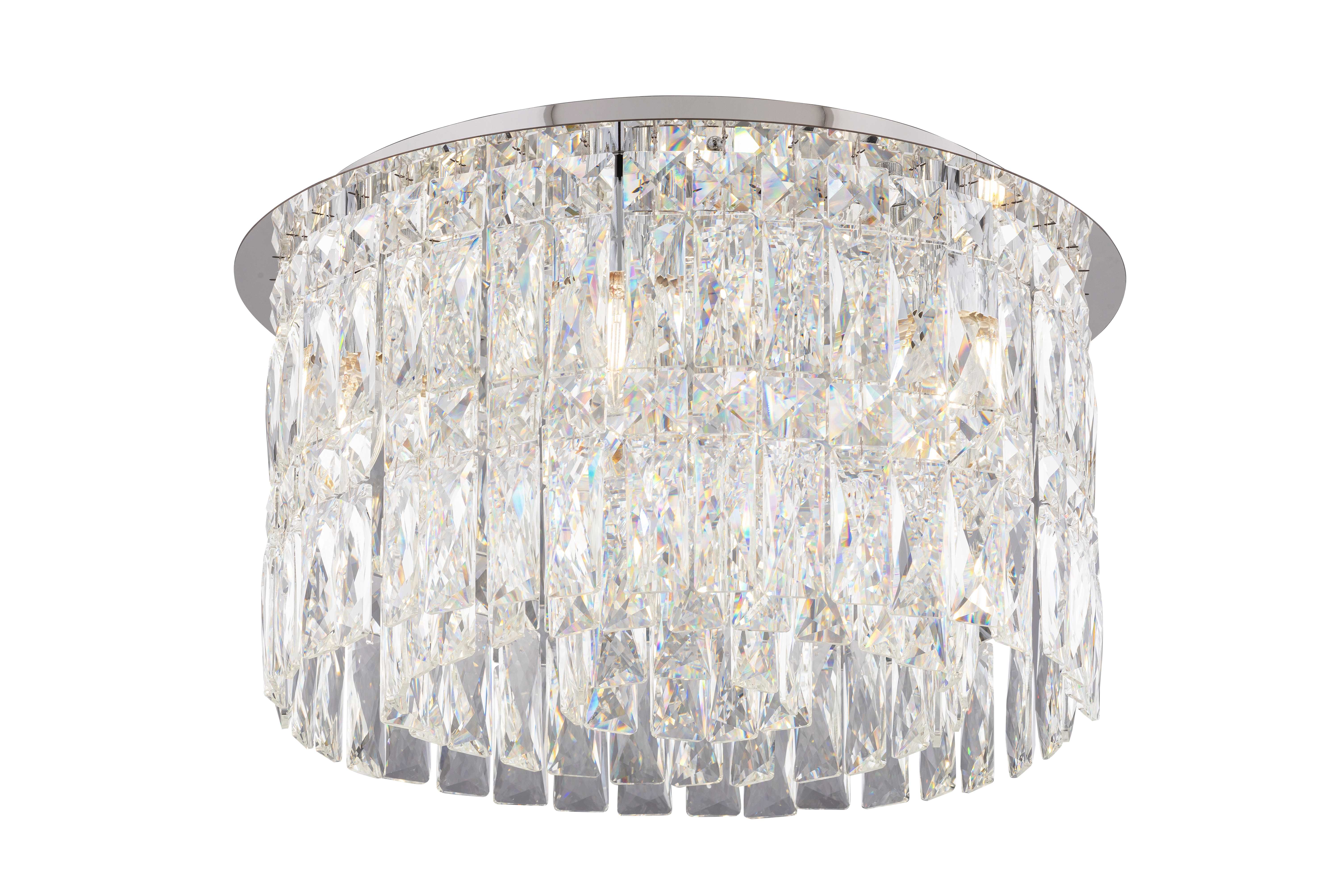 Люстра 450*250, 7*E14, 40W NewRgy Cristallo 8045N/450 CHROME, Хром