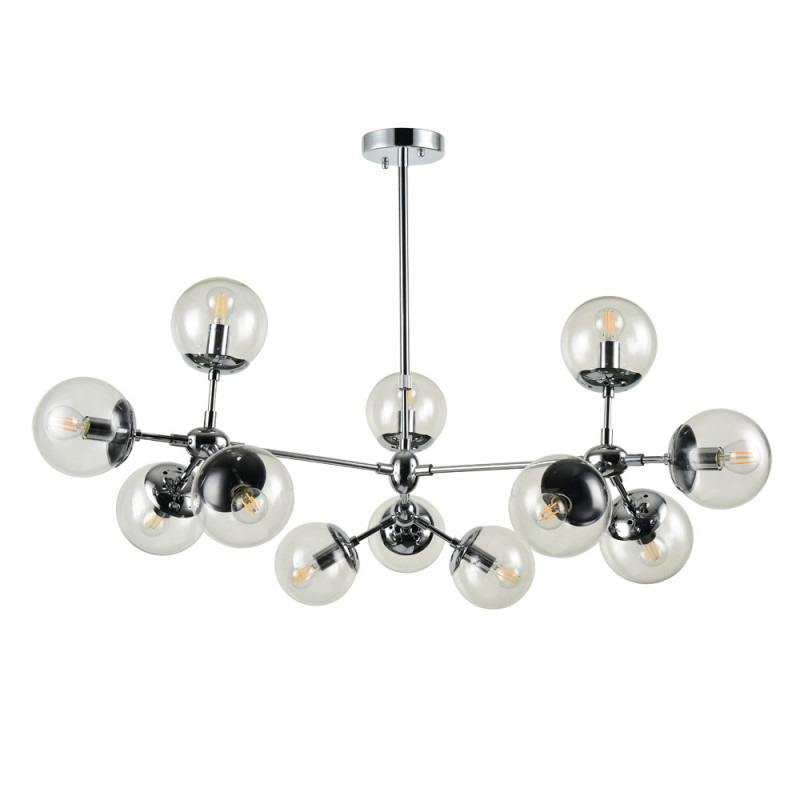 Подвесная люстра Arte Lamp A1664SP-12CC хром, диаметр 90 см