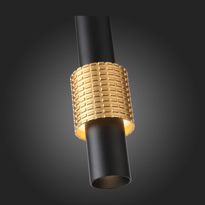 Светильник подвесной 9 см, 6W 3000K ST LUCE BALLITO SL1591.403.01 Черный, Анодированный золотой