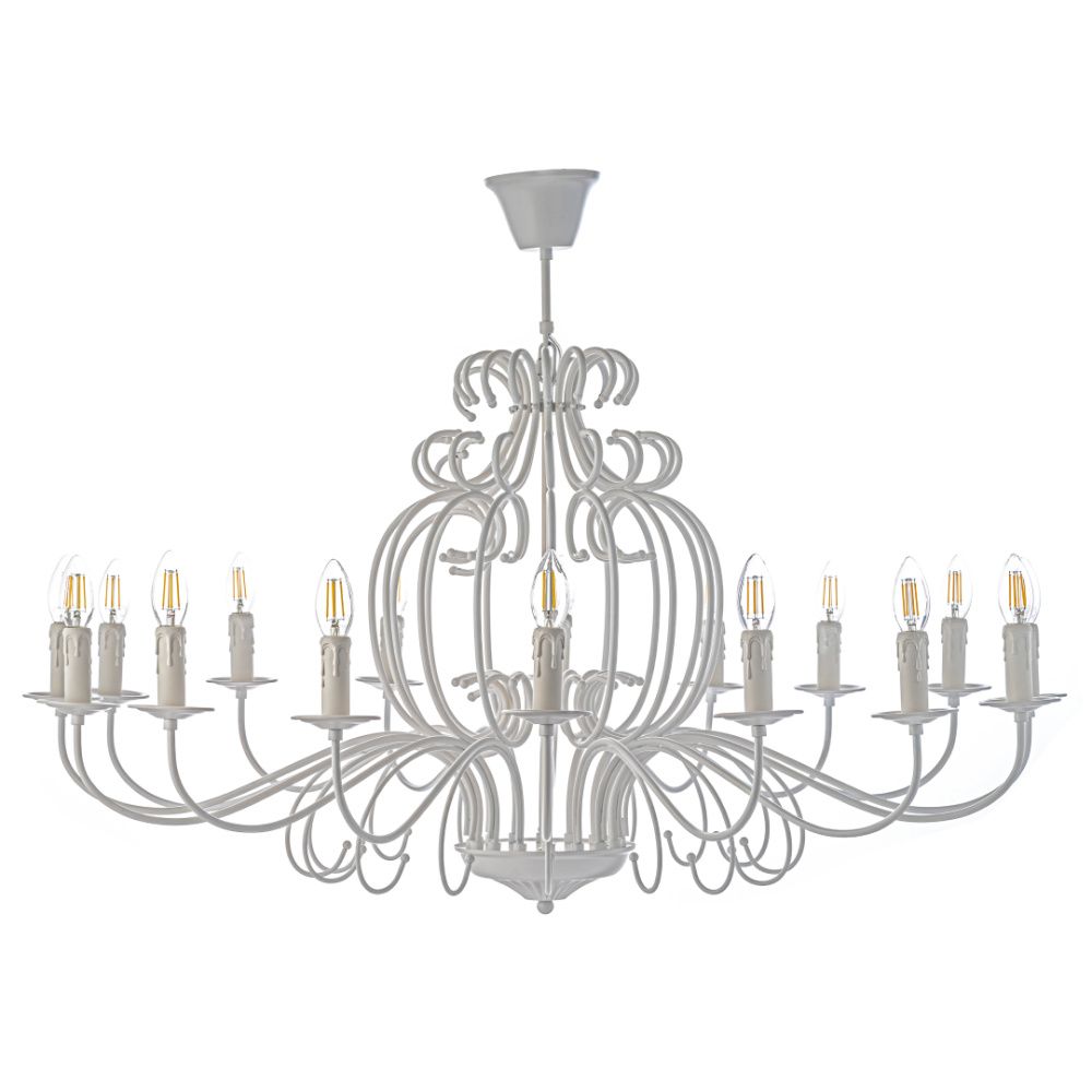 Люстра *115*133 см, 16*E14*40W, Arti Lampadari Amaro White Amaro E 1.1.16 W, Белый