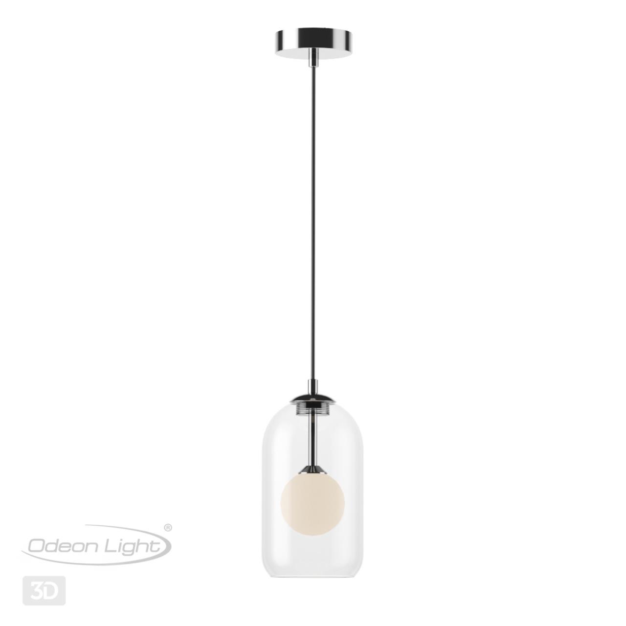 Подвесной светильник Диаметр 13 см Odeon Light Lostar 4953/1 Хром