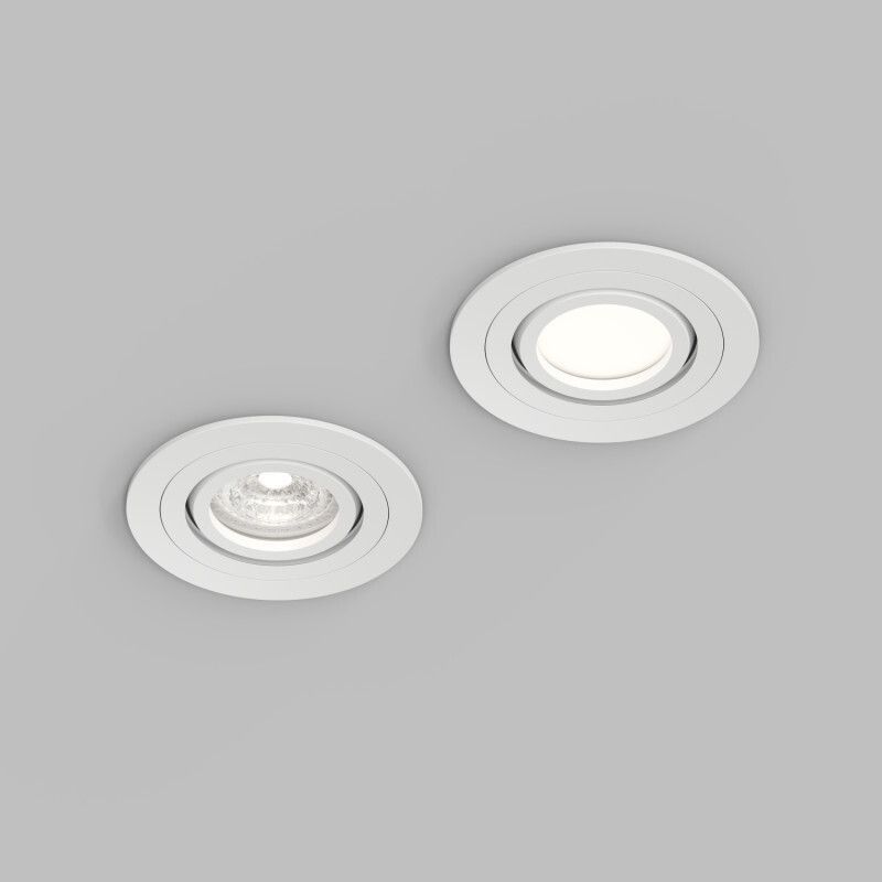 Точечный светильник влагозащищенный 9.2 см, GU10, Denkirs Hydro DK2110-WH, белый