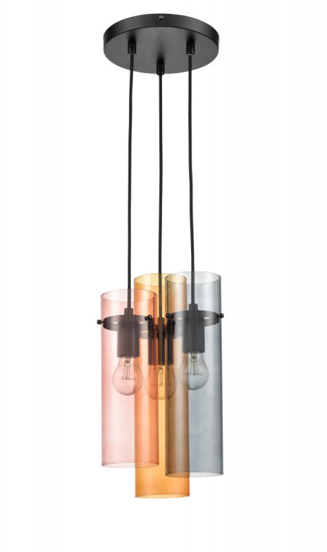 Подвесной светильник Vele Luce Miele VL2092P03 черный, диаметр 22 см