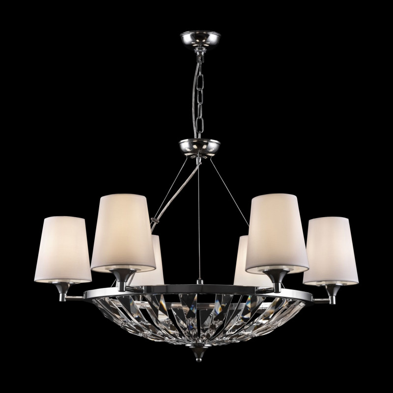 Люстра подвесная Maytoni Pantheon H021PL-06CH, диаметр 82 см, хром