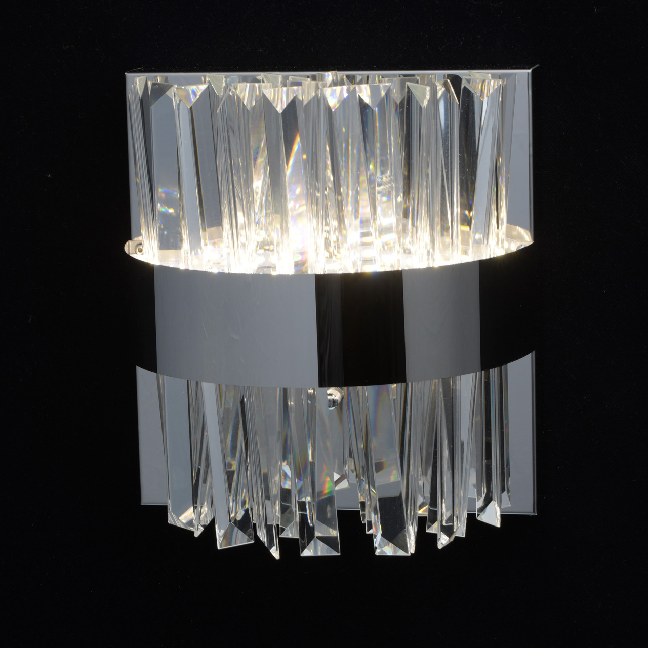 Бра 25*23*15 см,  хром/прозрачный MW-Light Аделард 642024401