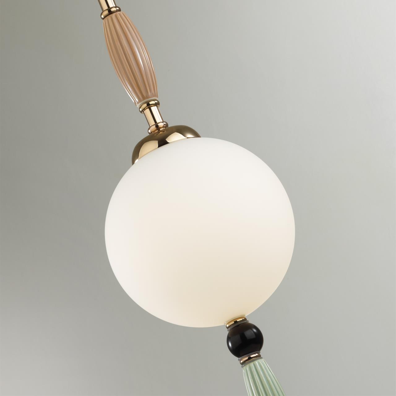 Подвесной светильник  15*15*46-200 см, 1*E14*40W Odeon Light Palle 5405/1 золотой