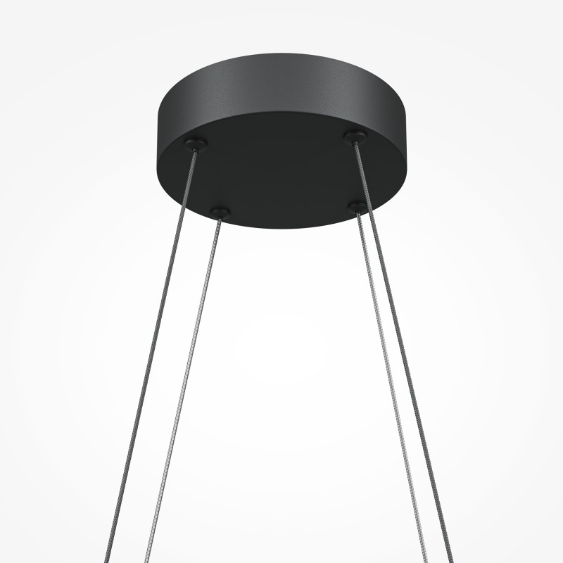 Подвесная люстра 103,5*30*307 см, LED, 40W, 4000К, Maytoni Halo MOD244PL-L50BK черный