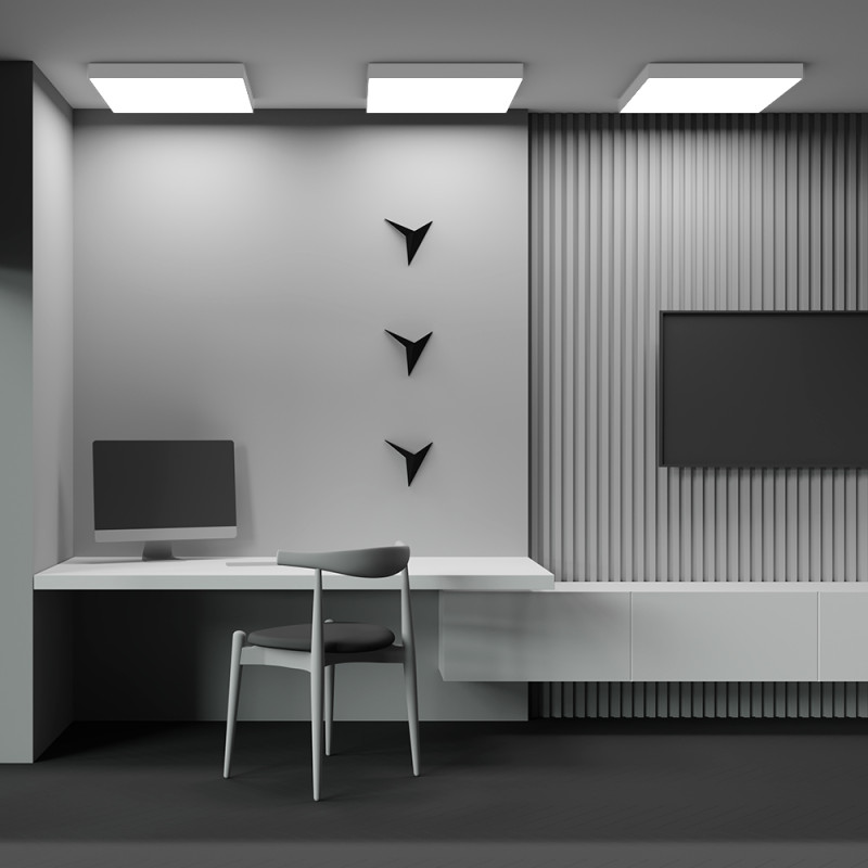 Светильник 60 см, 90W, 3000K, Maytoni Zon C032CL-90W3K-SQ-W, белый