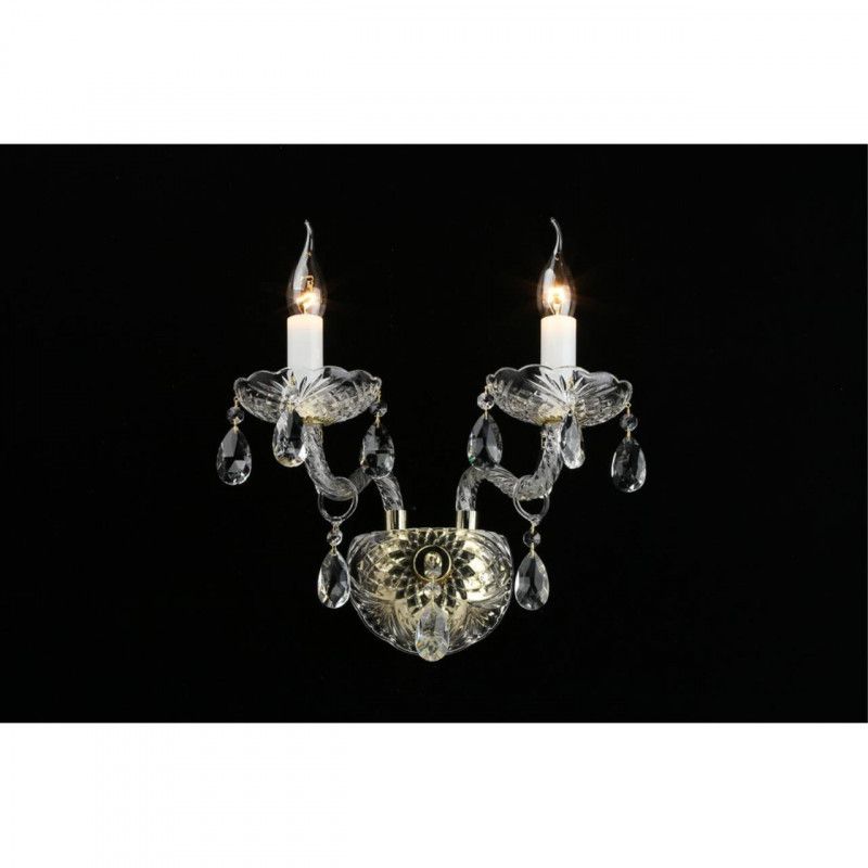 Бра 20*30*30 см, 2*E14, 60W, Aployt Anula APL.810.01.02, золотой