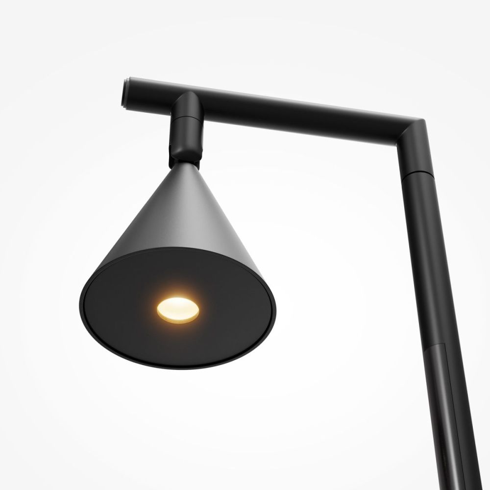 Торшер 110 см, 20W, 3000K, Maytoni Stripe MOD489FL-L20B3K, черный