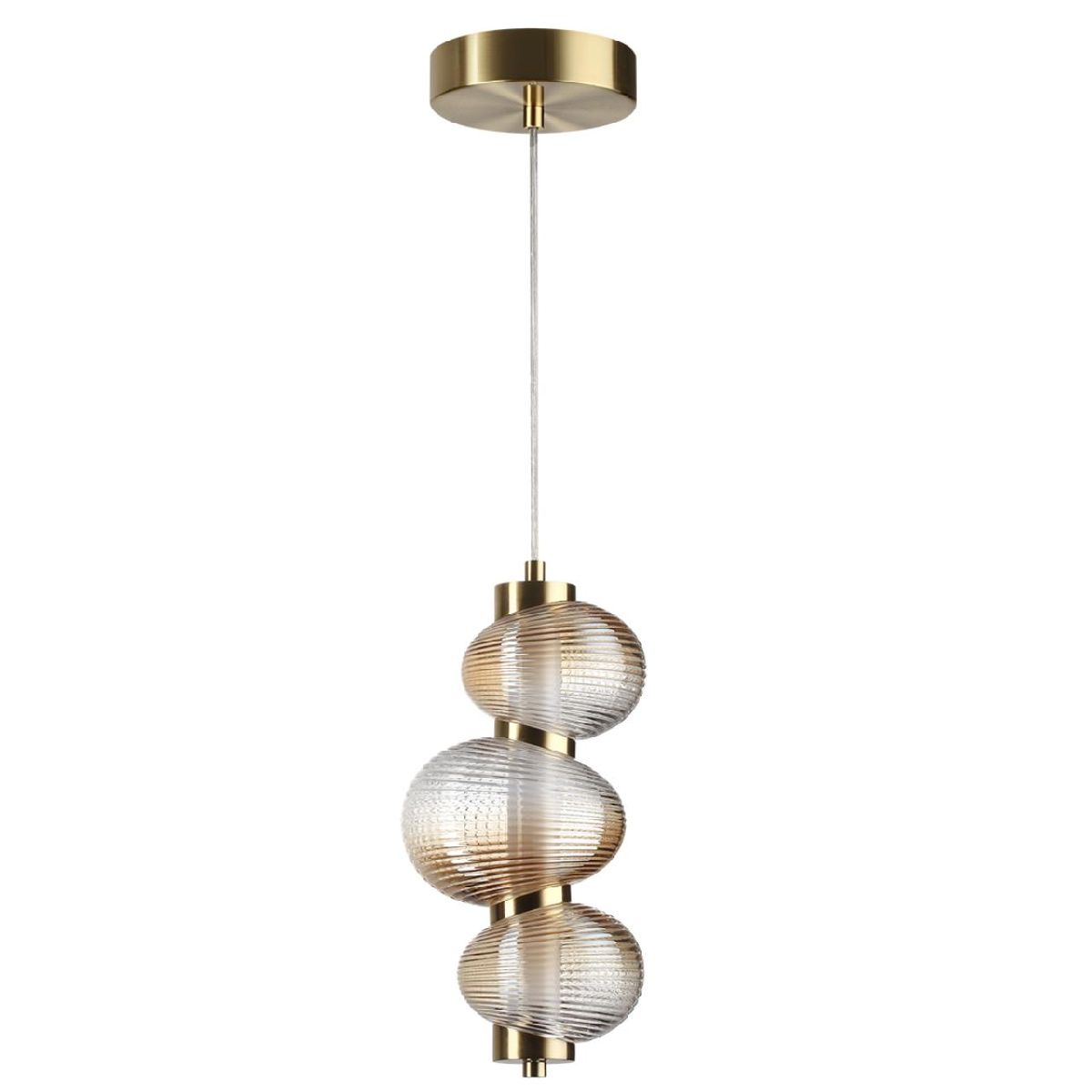 Подвесной светильник 16 см, 12W, 4000K, Odeon Light L-vision Bruco 5095/12L, бронза
